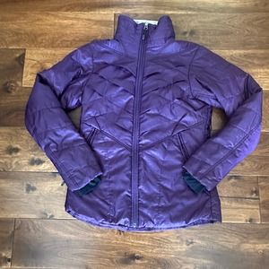 Columbia small women Omni Heat Interchange puffer jacket purple EUC